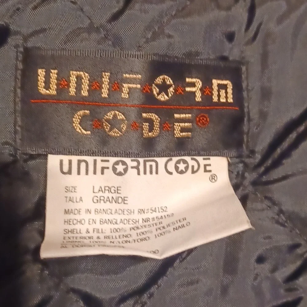 Fleece Vest in Blue and Brown Uniform Code Size Large